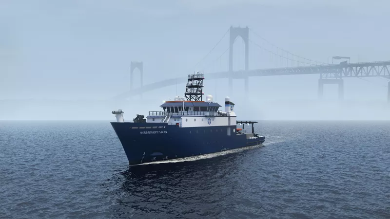 rendering of R/V Narragansett Dawn