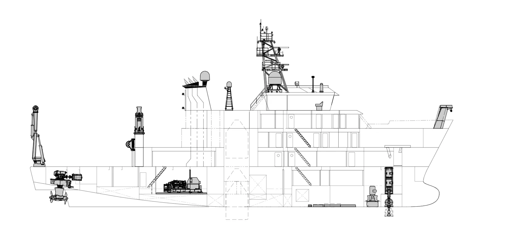 schematic of R/V Taani